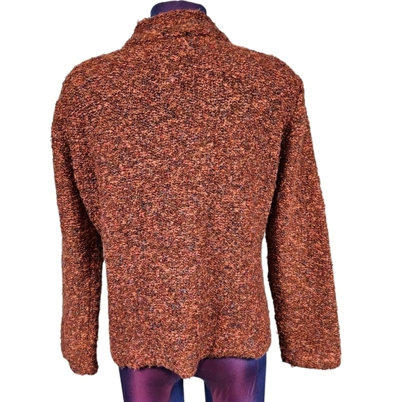 Alps Rust Orange Full Zip Mock Neck Cardigan Sweater‎ Size Medium Women's - Picture 7 of 12